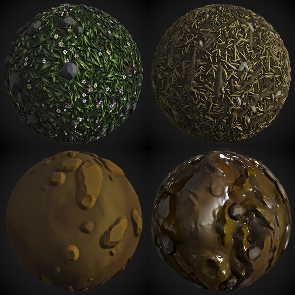 Stylized Ground Materials